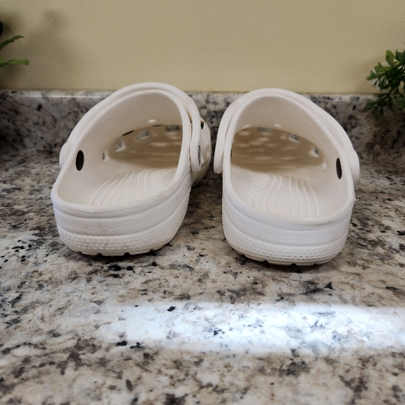 Crocs White With 5 Lilo & Stitch Jibbitz Charms Women's Size 8/ Men's Size 6 - Picture 15 of 16